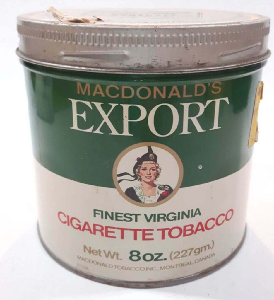 Реклама табака из Вирджинии в 1950-х годах